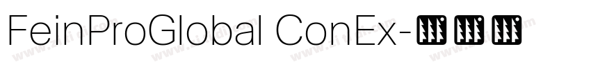 FeinProGlobal ConEx字体转换